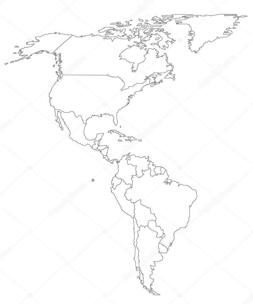 Blank Map Of The Americas Printable Free Printable Maps Blank Map Of The Americas Printable Free Printable Maps