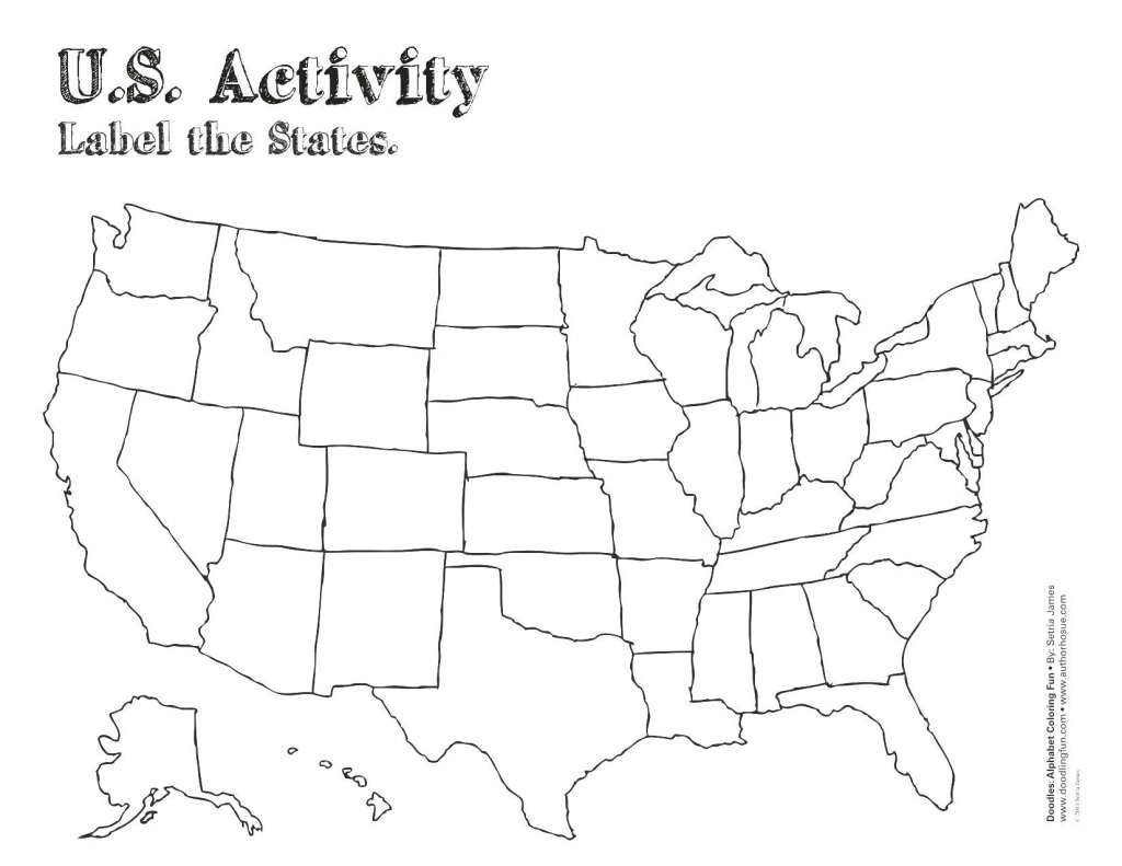 United States Geography Map Blank Printable