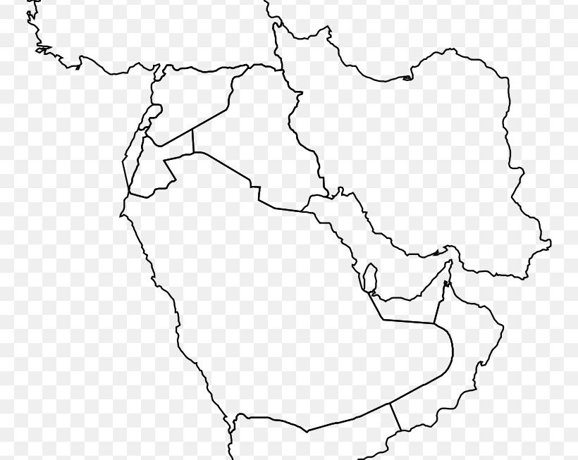 Blank Map Of West Asia