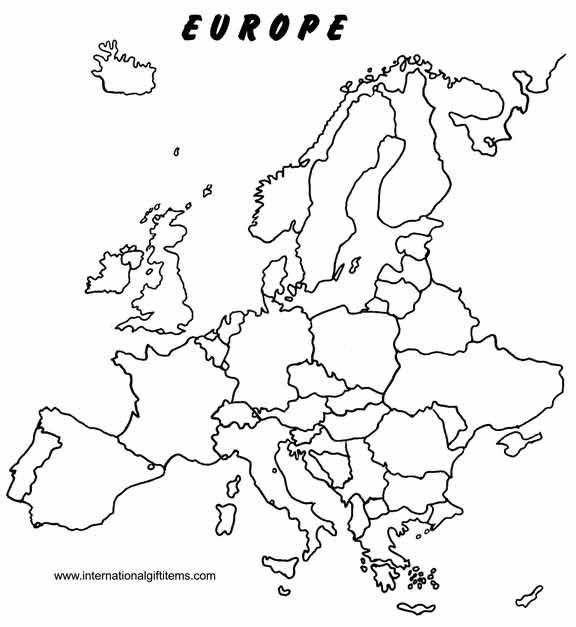 Free Printable Blank Map Of Western Europe