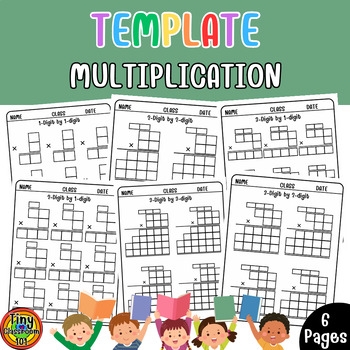 Blank Multiplication Template 1 3 Digits Math Worksheets TPT Blank Multiplication Template 1 3 Digits Math Worksheets TPT