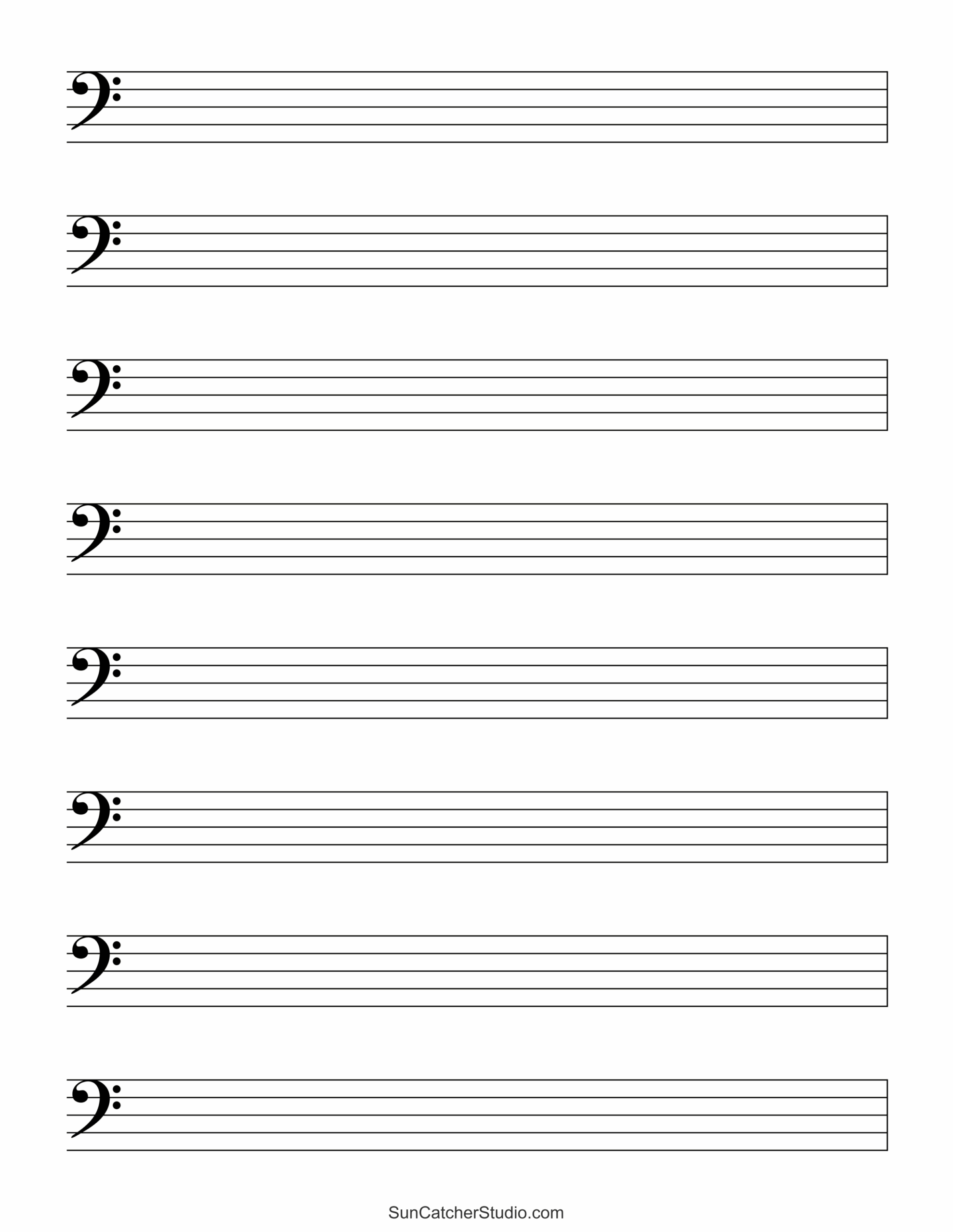 Blank Music Sheet Bass Clef Free Printable Templates Blank Music Sheet Bass Clef Free Printable Templates