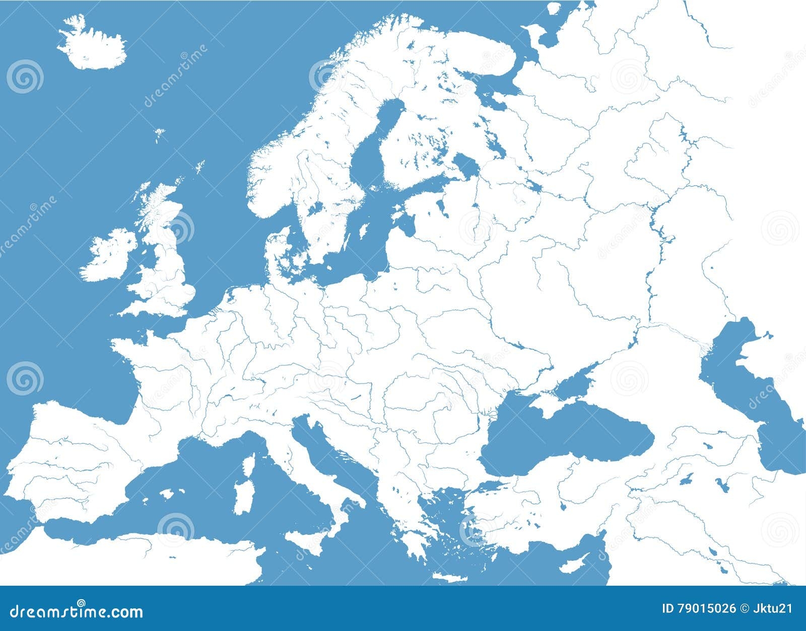 Blank Physical Map Of Europe Rivers Blank Physical Map Of Europe Rivers