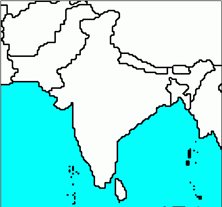 Blank Physical Map Of South Asia Blank Physical Map Of South Asia