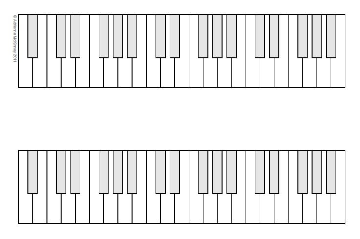 Blank Piano Keyboard Template Blank Piano Keyboard Template