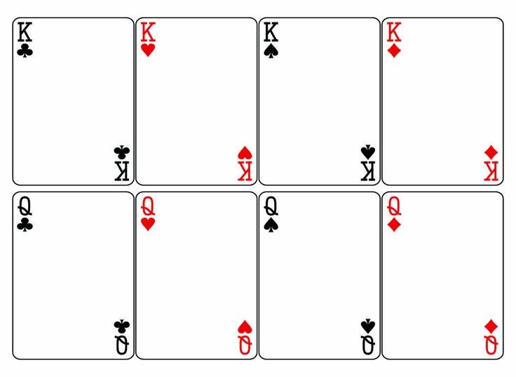 Blank Playing Cards Printable