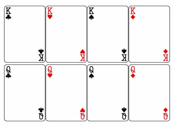 Printable Grid Of Nine Blank Playing Cards