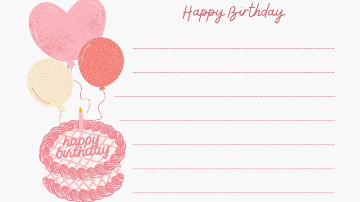 Blank Printable Birthday Cards