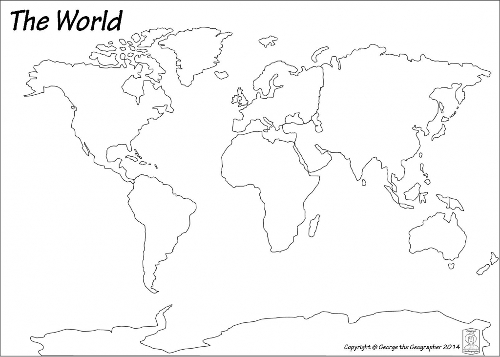 Blank Printable Continents And Oceans Map Blank Printable Continents And Oceans Map