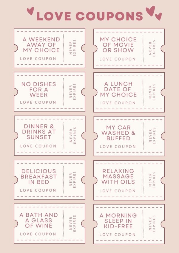Free Blank Printable Love Coupons For Him