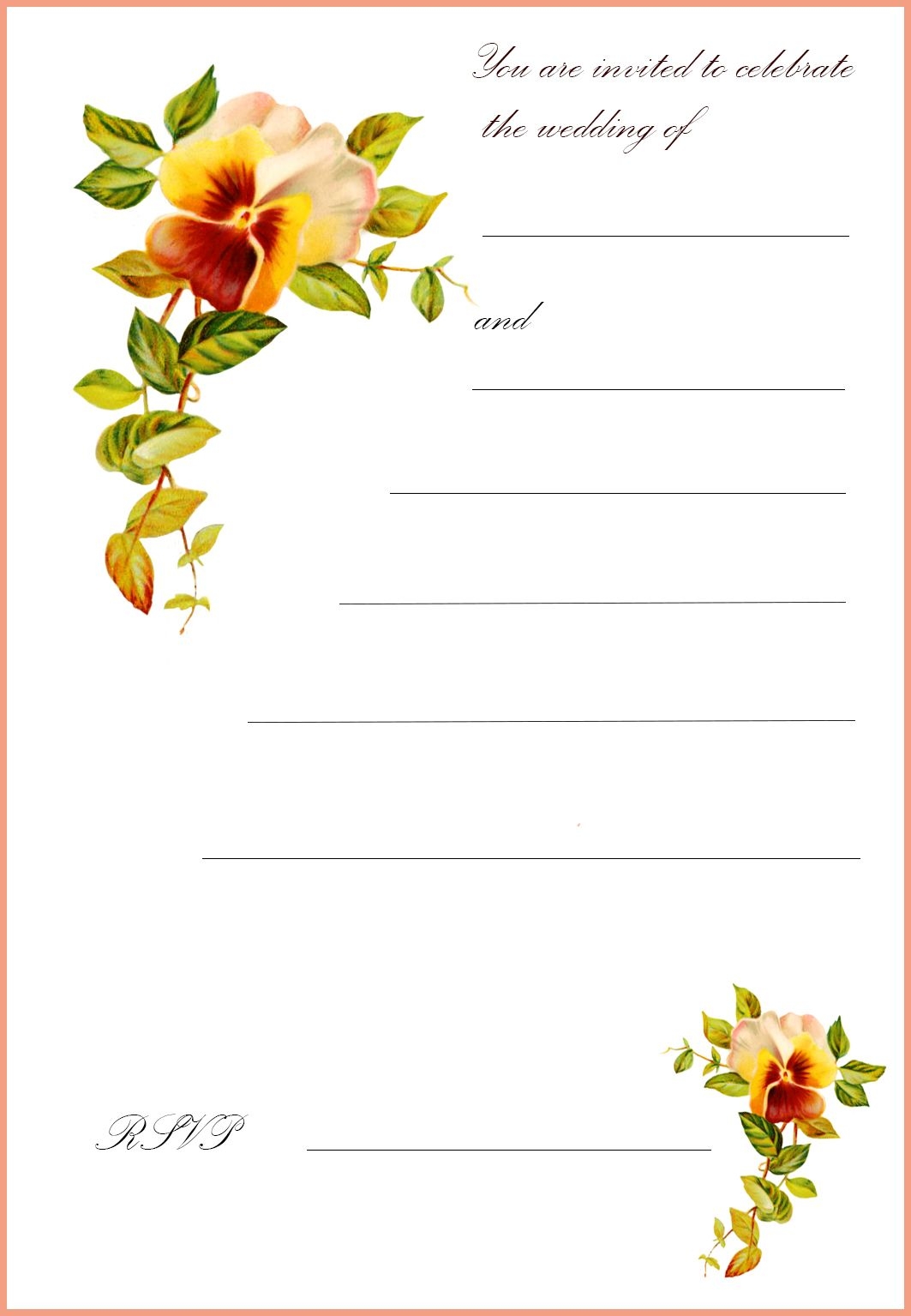Blank Printable Wedding Invitations Templates Wedding Invitations Designs Blank Printable Wedding Invitations Templates Wedding Invitations Designs