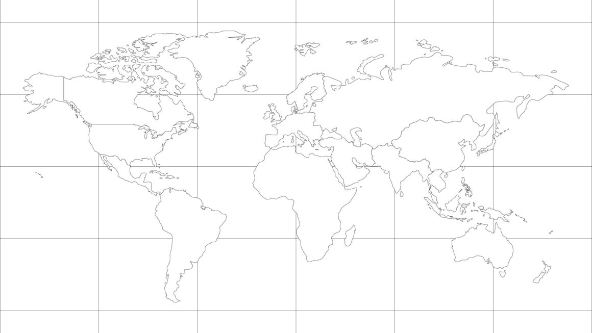 Blank Printable White World Map