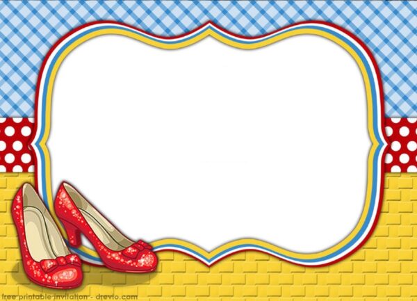 Printable Wizard Of Oz Invitations Blank