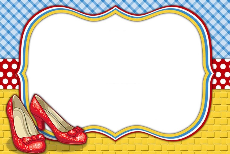 Blank Printable Wizard Of Oz Birthday Party Invitation Download