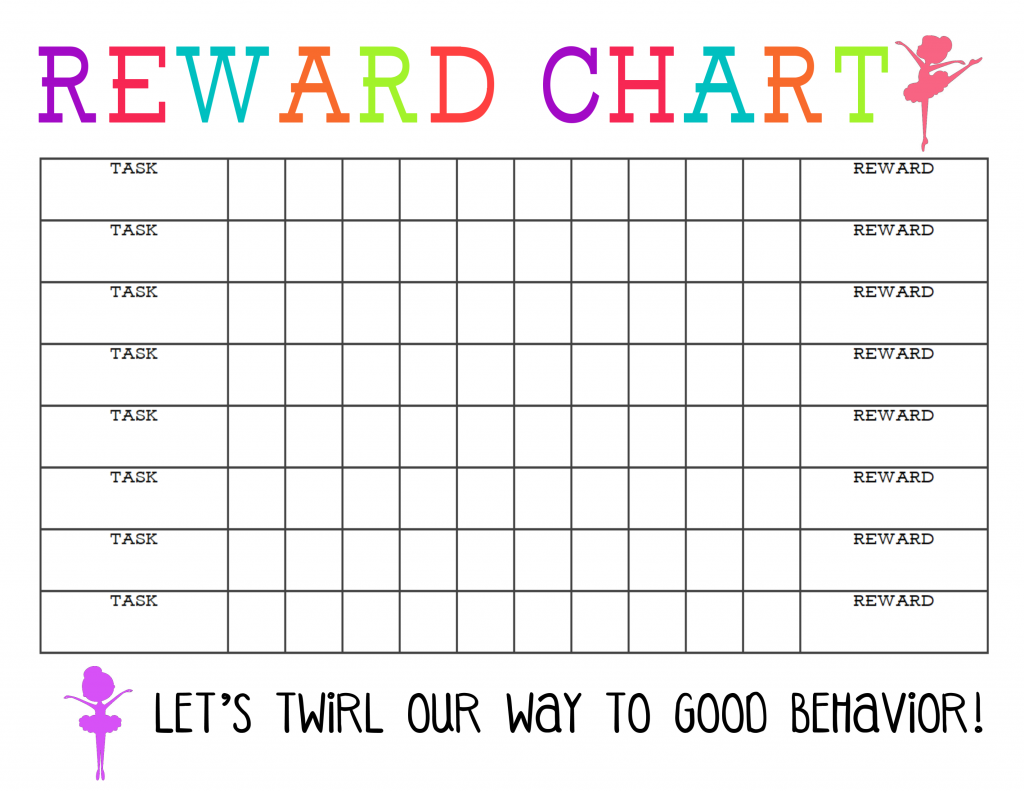 Blank Reward Chart Printable The Girl Creative Blank Reward Chart Printable The Girl Creative