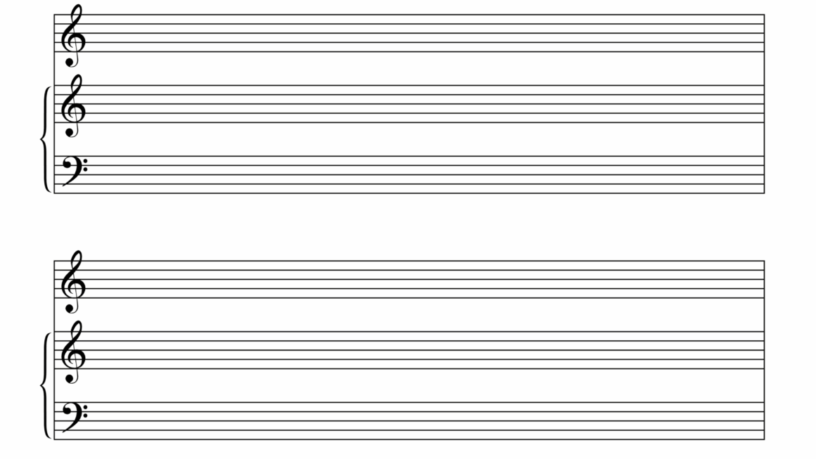 Blank Sheet Music Free Printable Staff Paper Free Printables