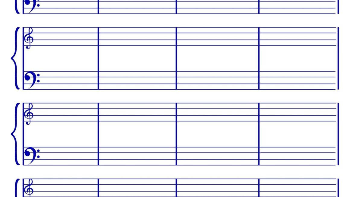 Blank Sheet Music With Bar Lines
