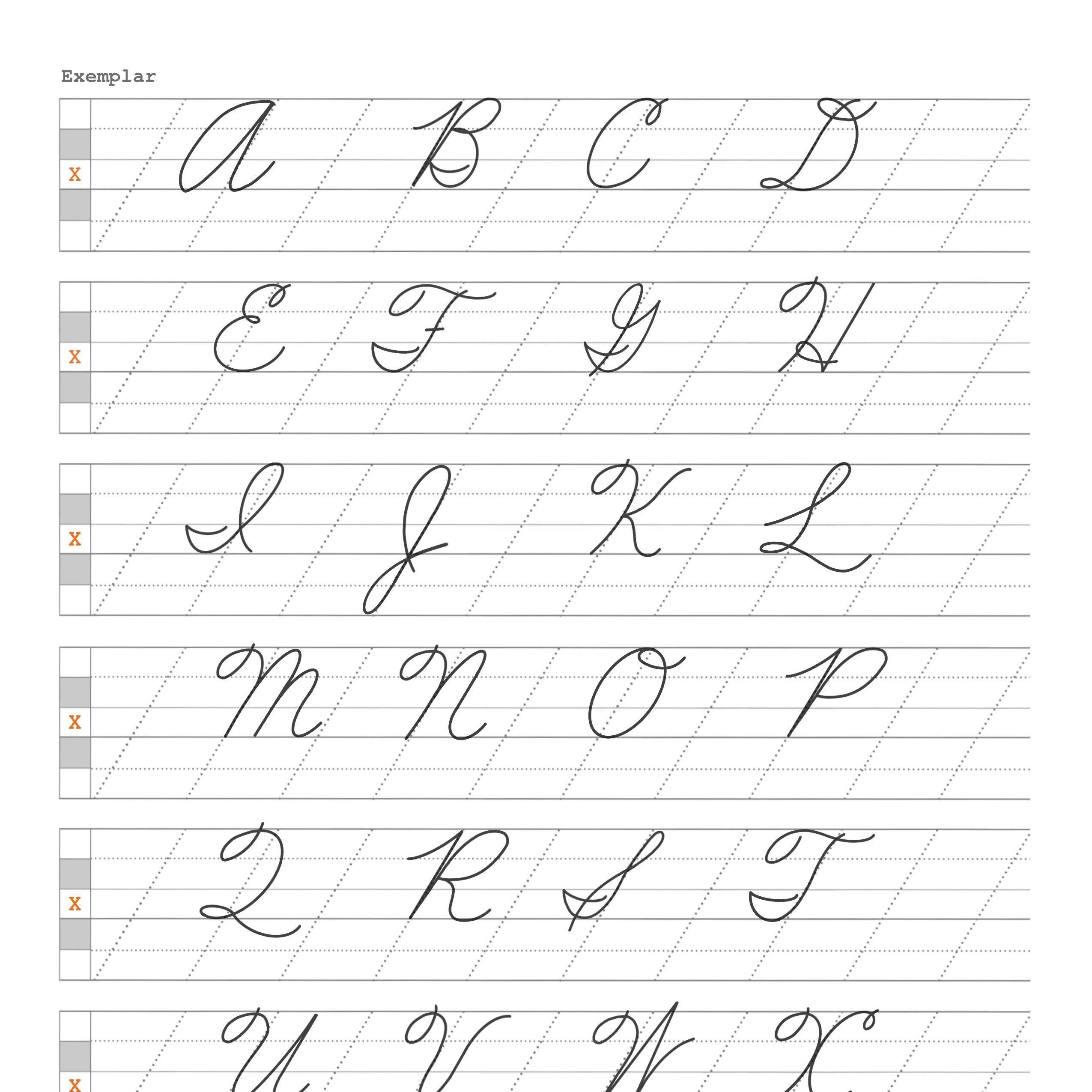Blank Slanted Cursive Handwriting Worksheet PDF File Etsy Blank Slanted Cursive Handwriting Worksheet PDF File Etsy