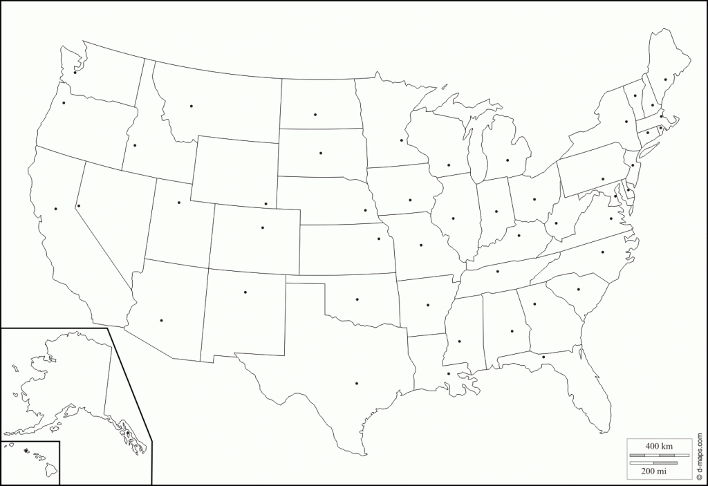 Blank States And Capitals Map Printable Printable Maps Blank States And Capitals Map Printable Printable Maps