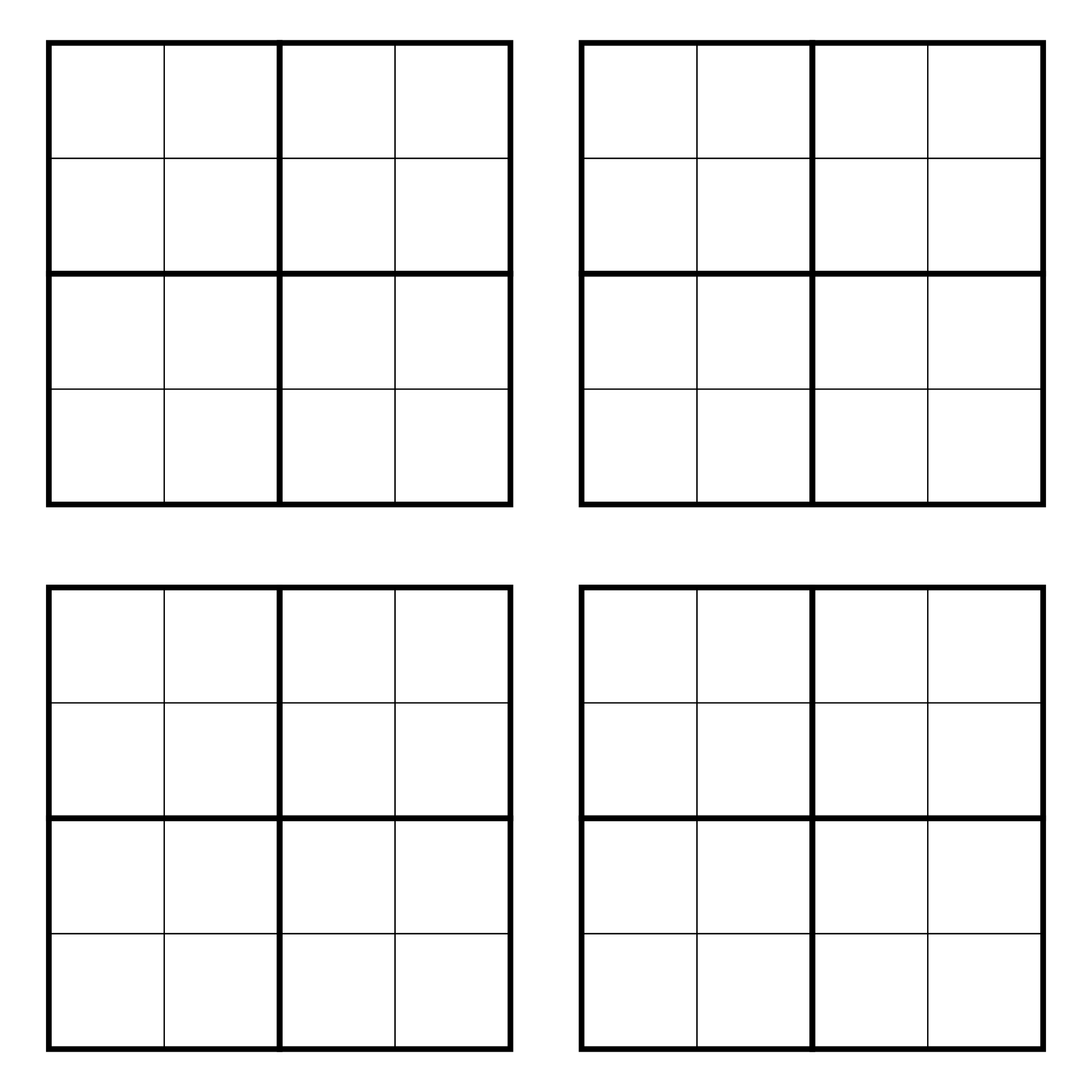 Blank Sudoku Grid Printable Blank Sudoku Grid Printable