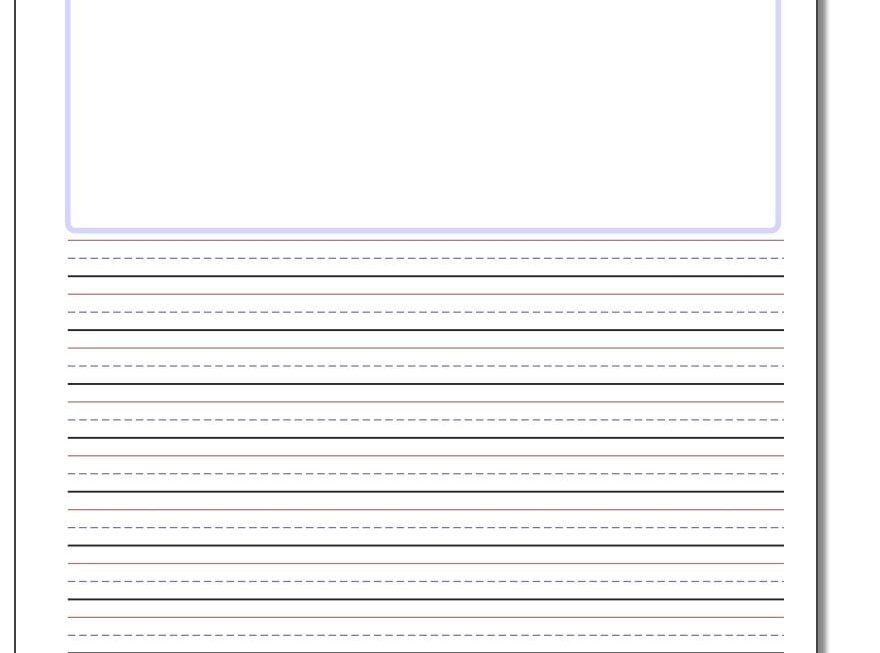 Blank Top Handwriting Paper