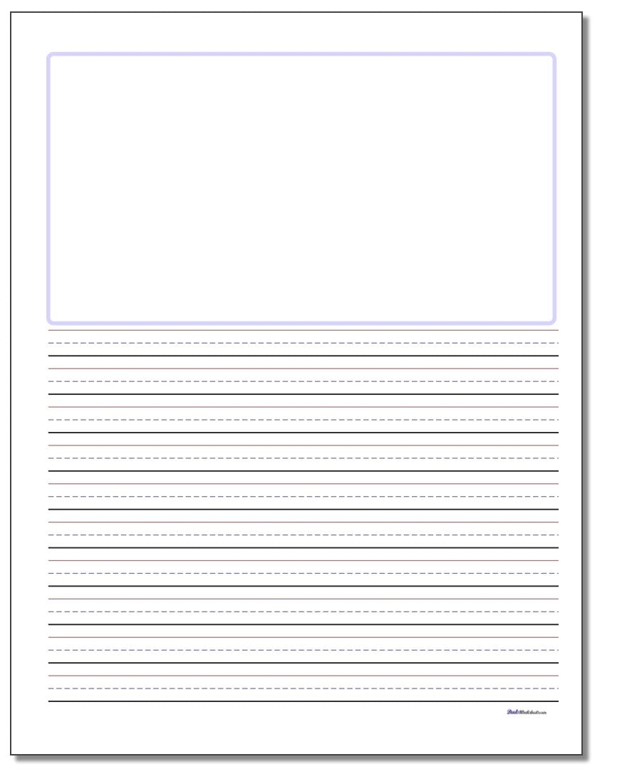 Blank Top Handwriting Paper