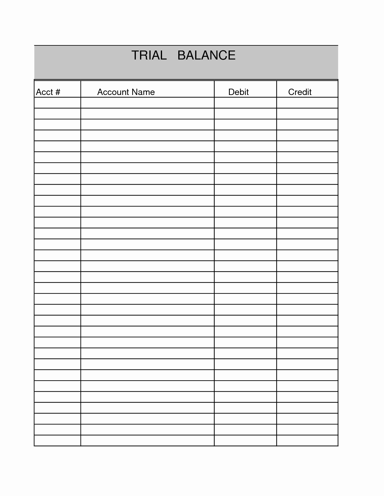 Image Printable Blank Account Balance Statement Image Printable Blank Account Balance Statement