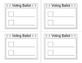 Blank Voting Ballot Template Mock Election Day Paper Printables Blank Voting Ballot Template Mock Election Day Paper Printables