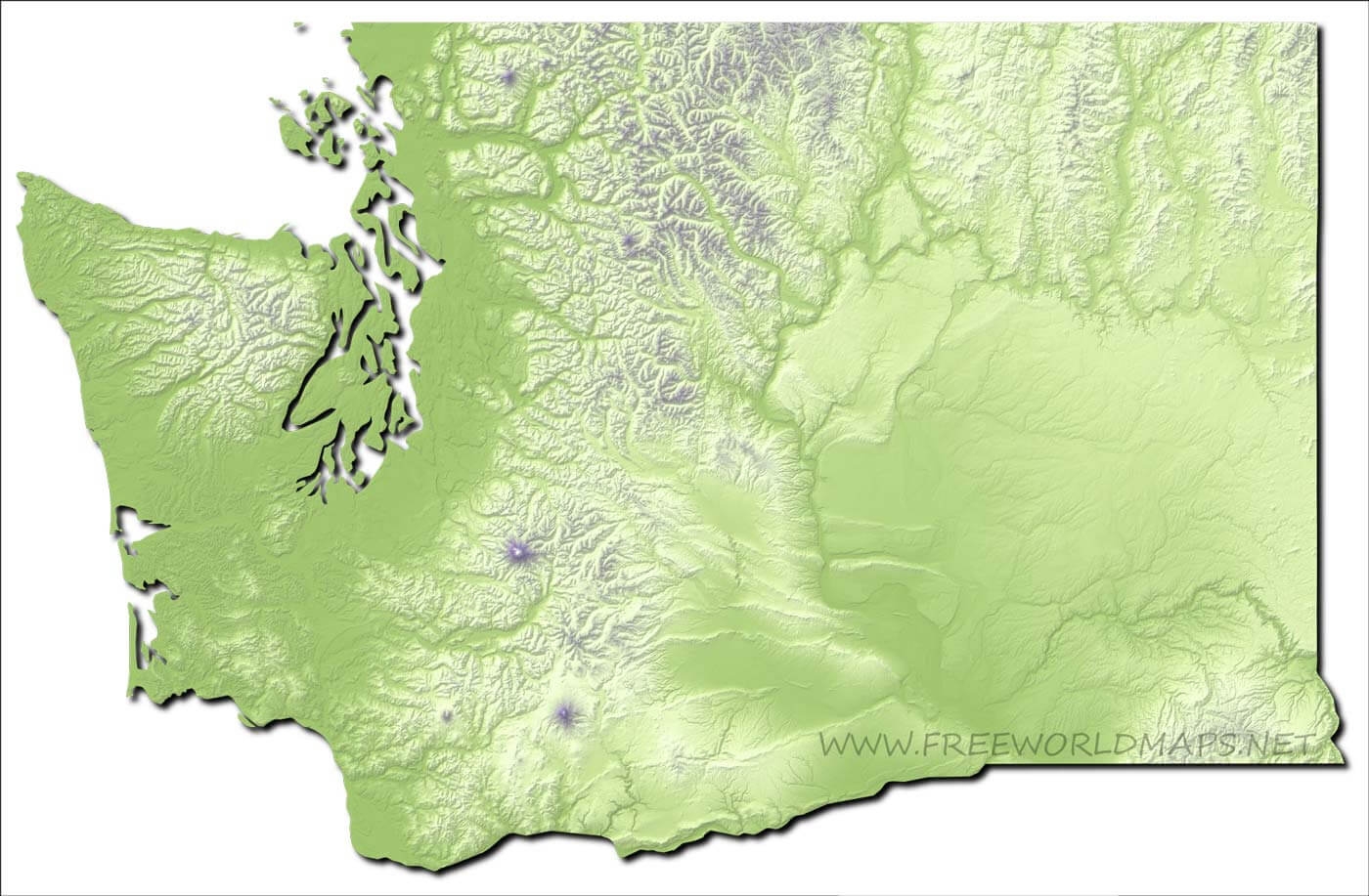 Printable Blank Map Of Washington State