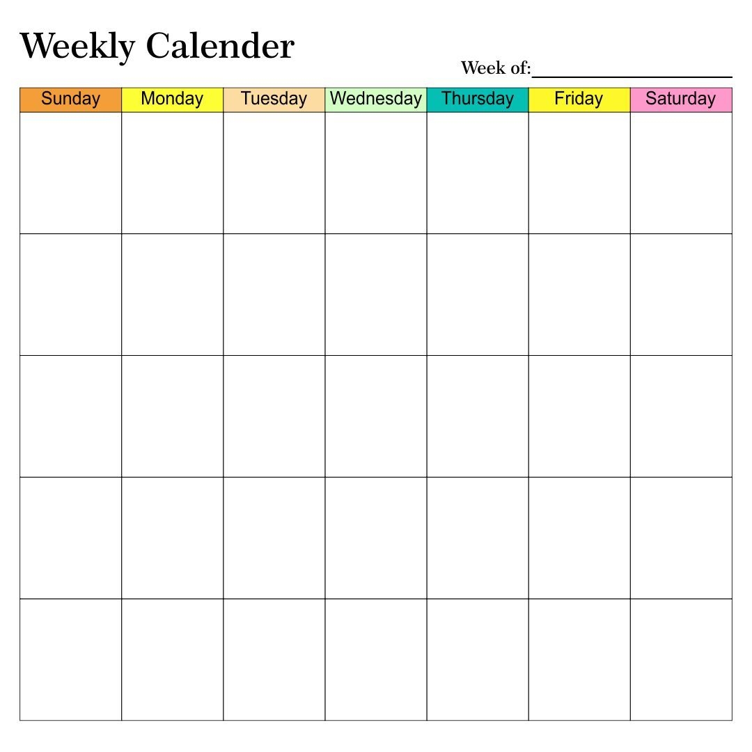 Blank Weekly Calendars Templates 10 Free Pdf Printables Artofit Blank Weekly Calendars Templates 10 Free Pdf Printables Artofit