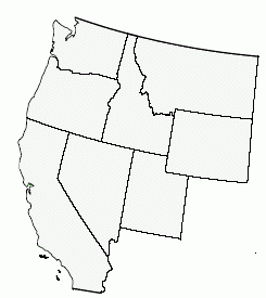 Blank Western Region United States Map Sketch Coloring Page Blank Western Region United States Map Sketch Coloring Page