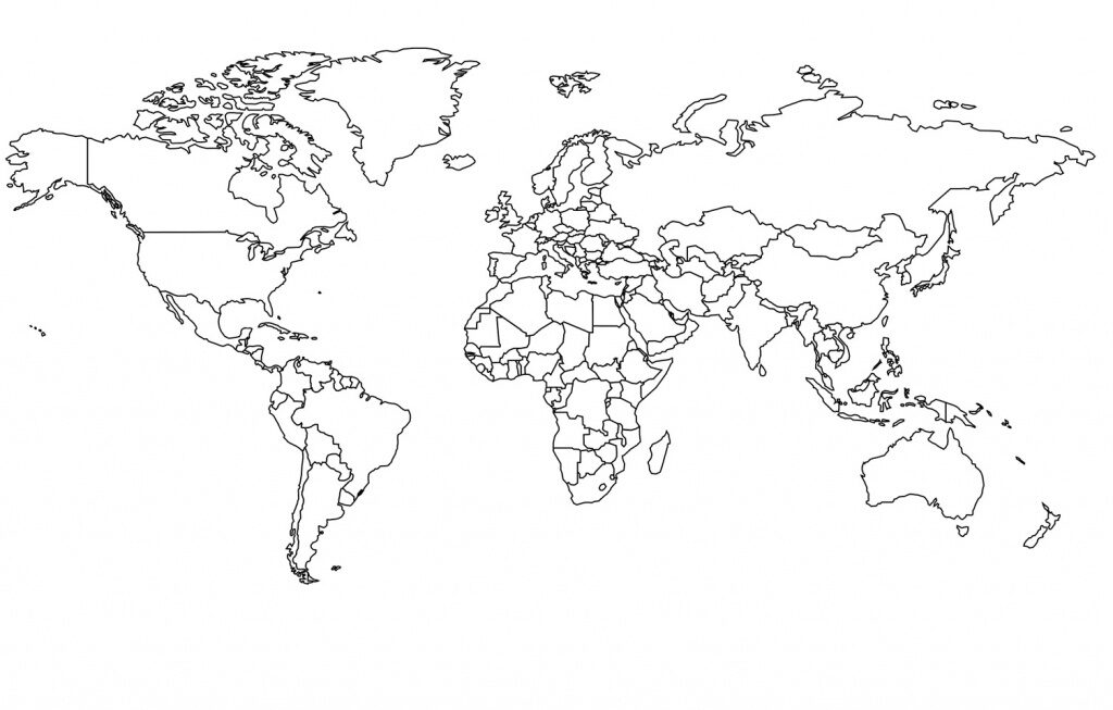 Blank World Map Countries Printable Printable Maps