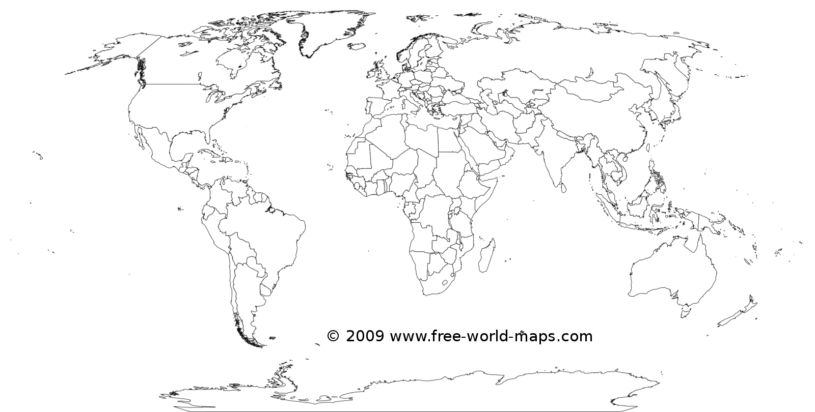 Blank World Map Printable Blank World Map Printable