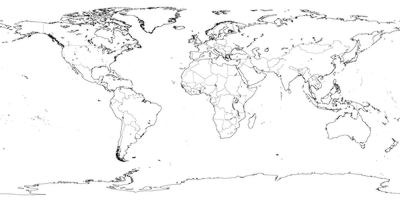 Blank World Map Rivers Blank World Map Rivers