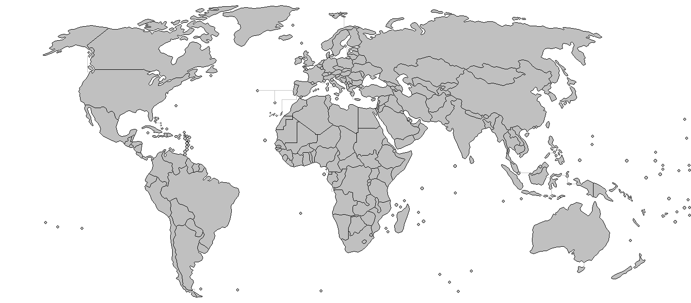 Printable Blank World Map With Borders Printable Blank World Map With Borders