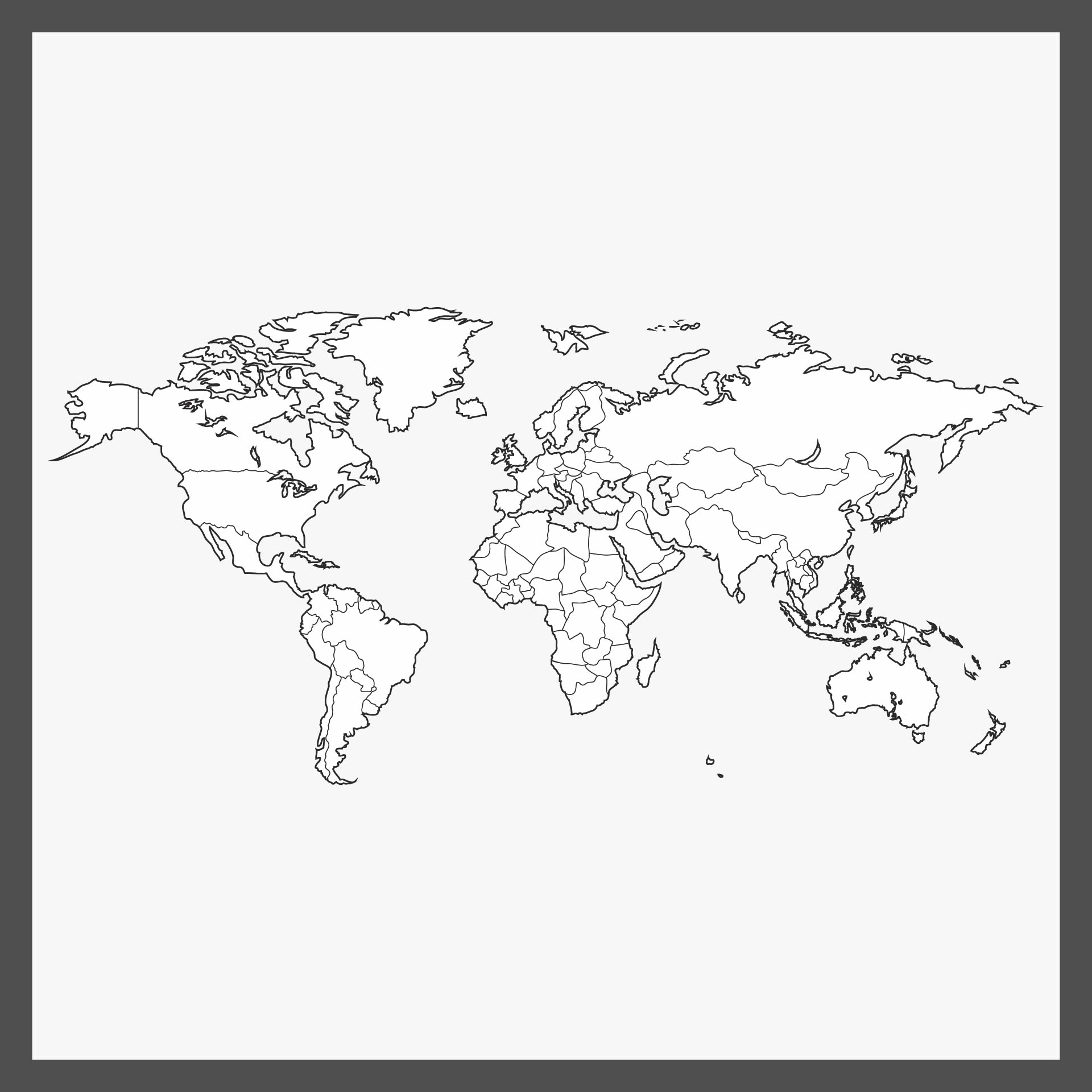 Blank World Maps 10 Free PDF Printables Printablee