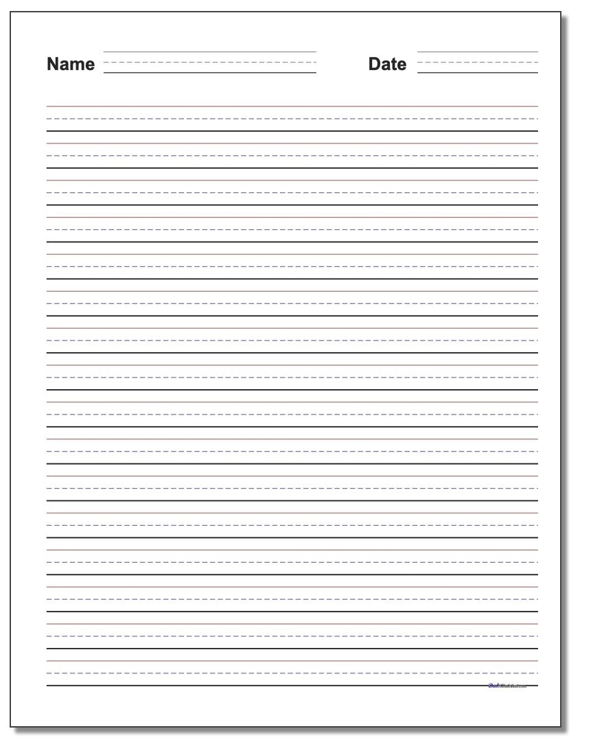 Printable Writing Blank Page Red Baseline Large Printable Writing Blank Page Red Baseline Large