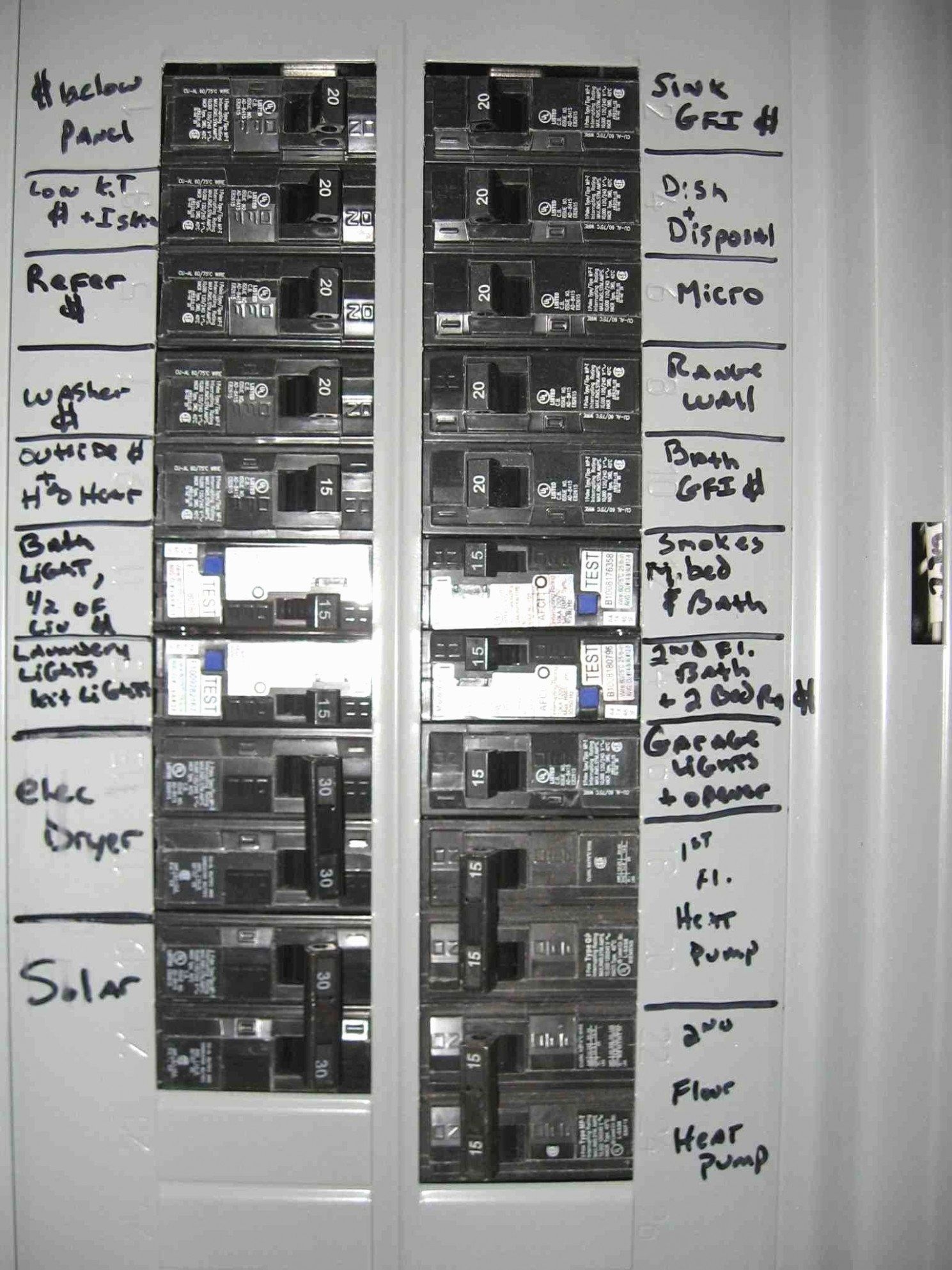 Breaker Box Labels Printable