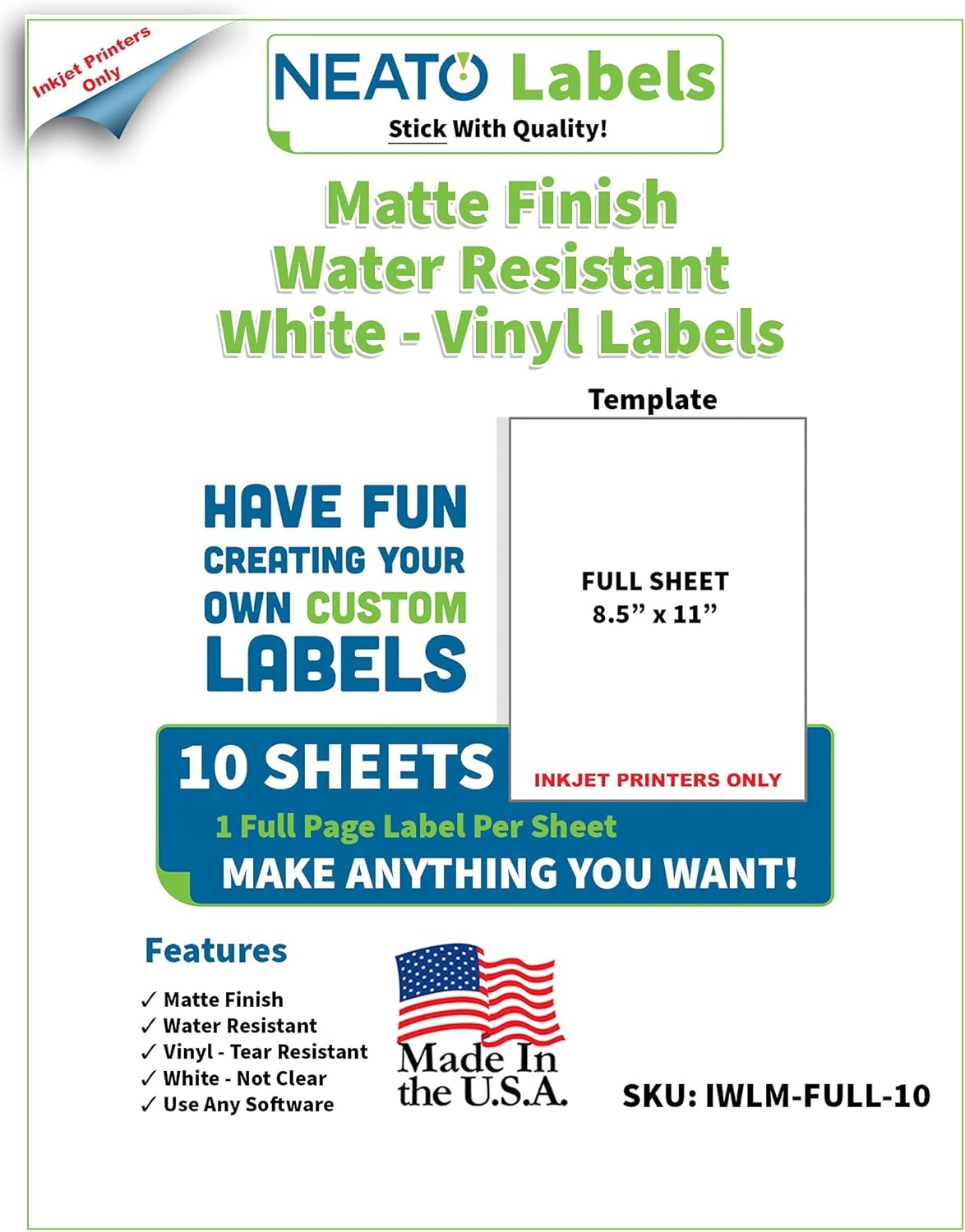 Buy Neato Printable Vinyl For Inkjet Printer Premium Sticker Paper Buy Neato Printable Vinyl For Inkjet Printer Premium Sticker Paper