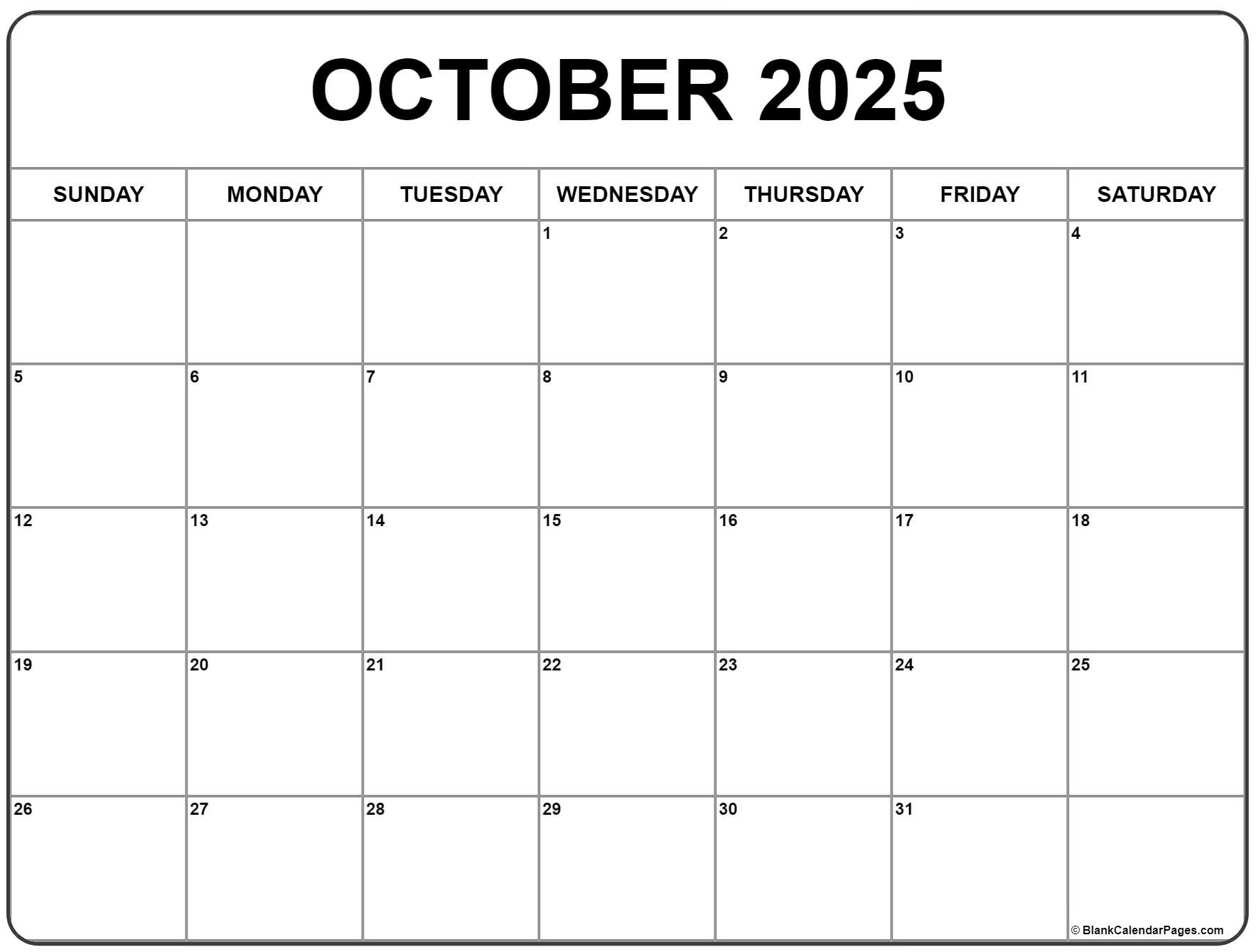 Calendar 2025 October Month Printable Anna Lush Calendar 2025 October Month Printable Anna Lush