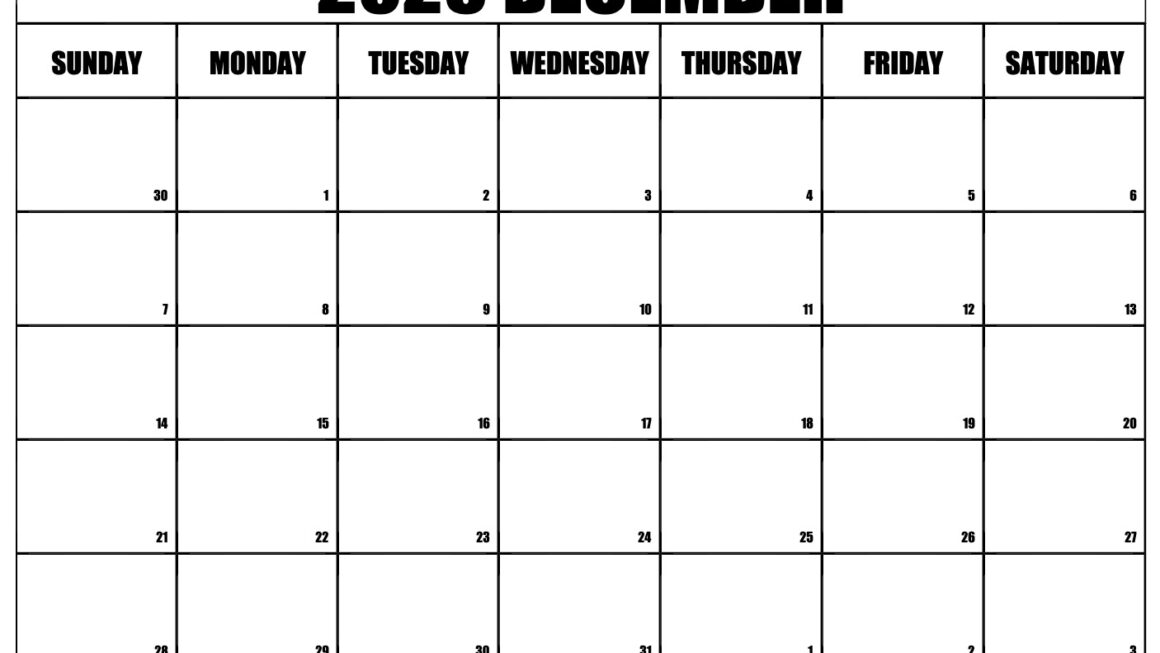 Calendar December 2025 January 2025 Printable Dominic Holmwood