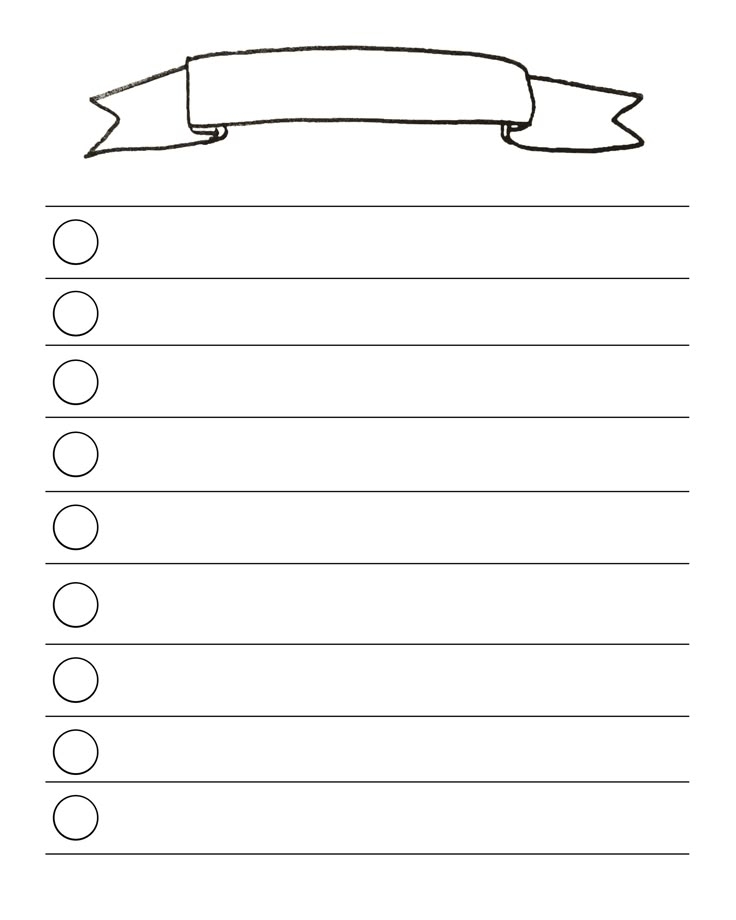 Printable Blank To Do List With Lines