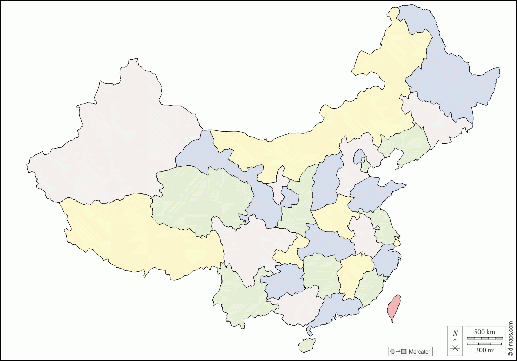 Map Of China Blank Provinces Printable Map Of China Blank Provinces Printable