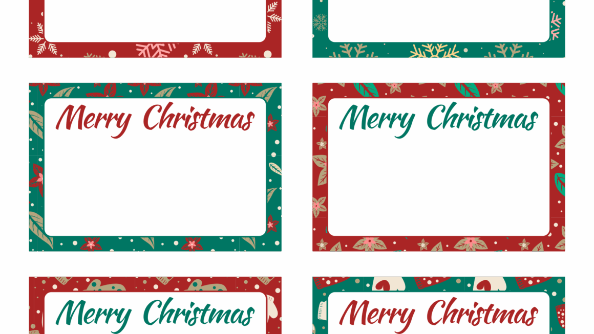 Christmas Labels Printable Free