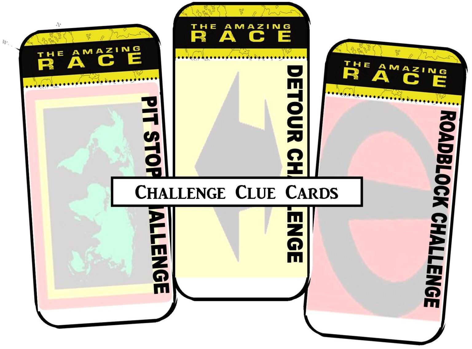 Free Amazing Race Printable Blank Clue Cards Free Amazing Race Printable Blank Clue Cards