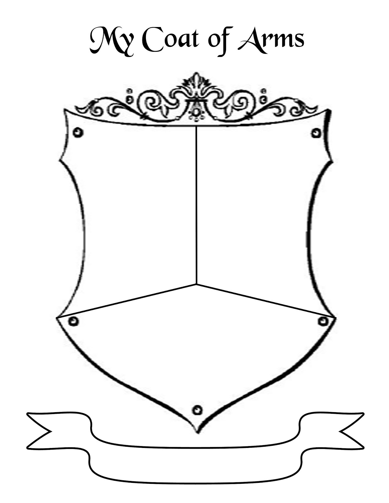 Free Printable Blank Coat Of Arms