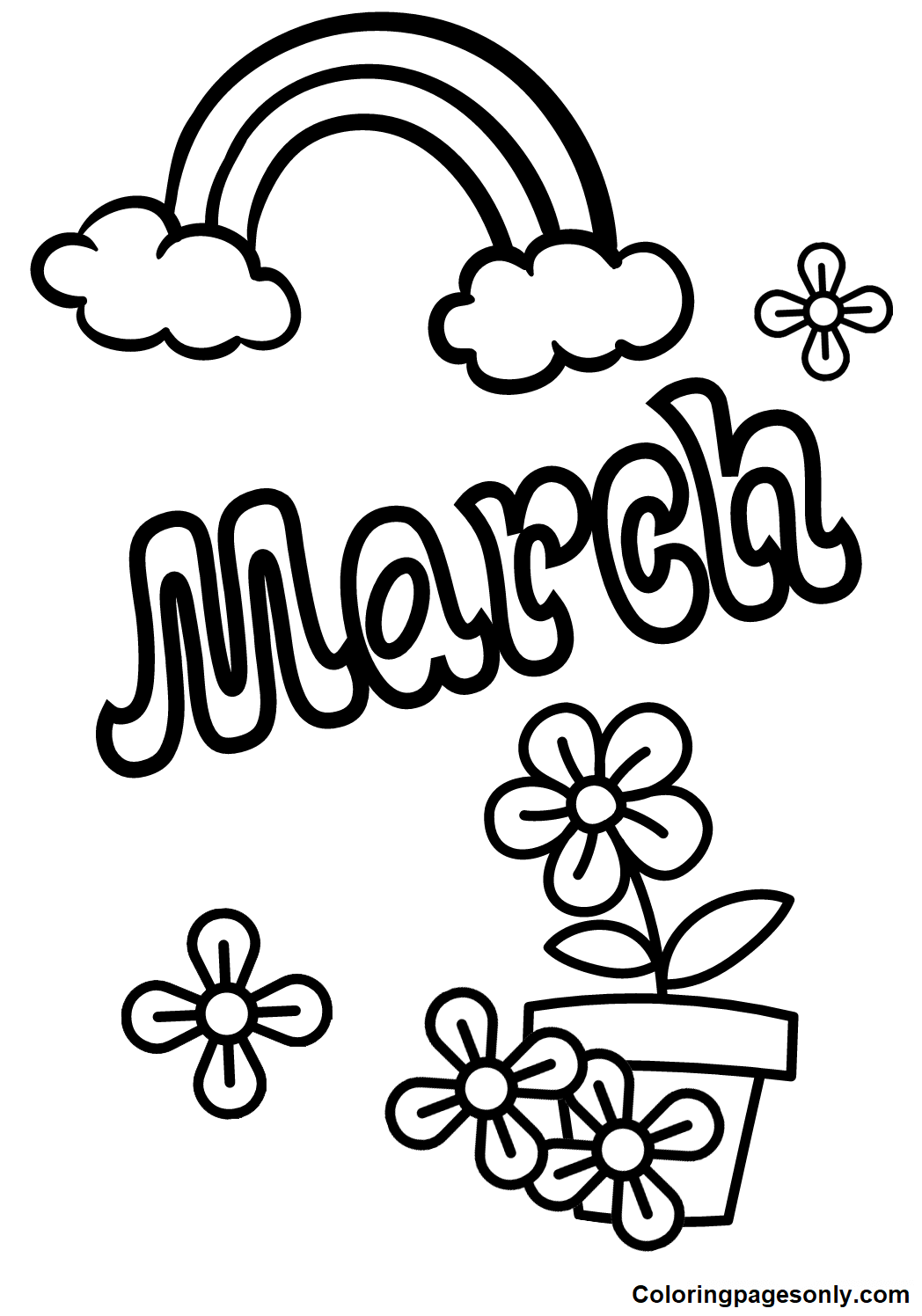 Coloring Pages For March Coloring Pages For March