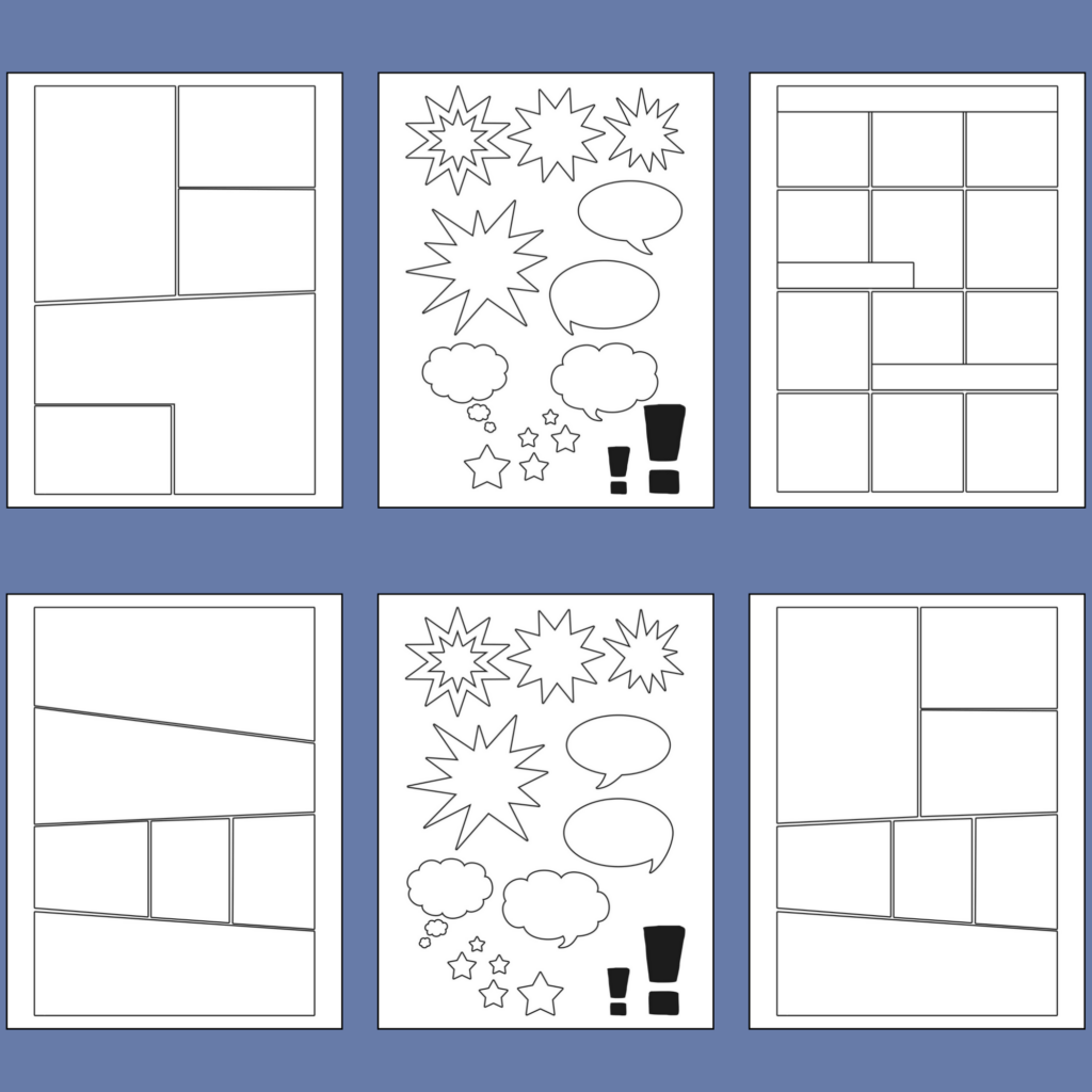 Printable Blank Comic Strips For Elementary Students