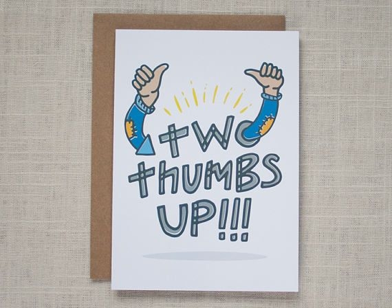 CONGRATS CARD Two Thumbs Up Card Good Job Good Work OK Etsy In 2021 CONGRATS CARD Two Thumbs Up Card Good Job Good Work OK Etsy In 2021