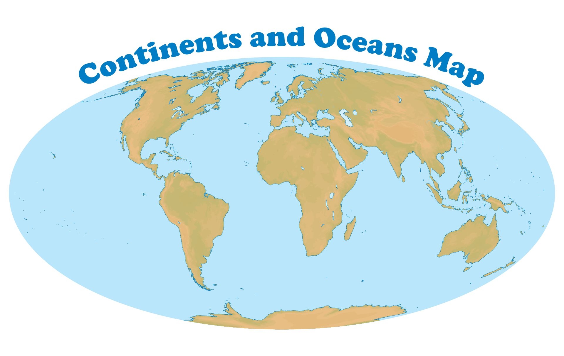 Continents And Oceans Map 10 Free PDF Printables Printablee Continents And Oceans Map 10 Free PDF Printables Printablee